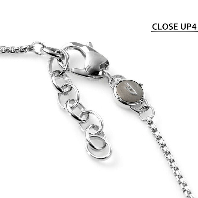 ディーゼル ネックレス DIESEL ペンダント ステンレススチール ドッグタグ メンズ レディース DX1368040 シルバー レッド アクセサリー 記念品 ギフト DX1368040