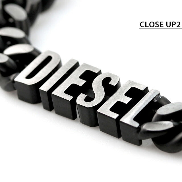 ディーゼル ネックレス DIESEL ステンレススチール メンズ レディース DX1385040 ブラック シルバー アクセサリー 記念品 プレゼント ギフト DX1385040