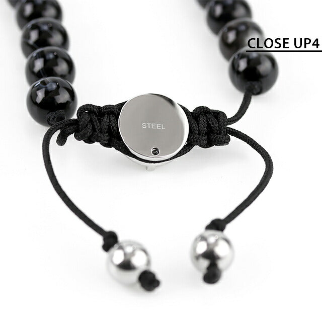 ディーゼル ブレスレット メンズ レディース ブランド セミプレシャス DX1434040 ブラック アクセサリー DX1434040