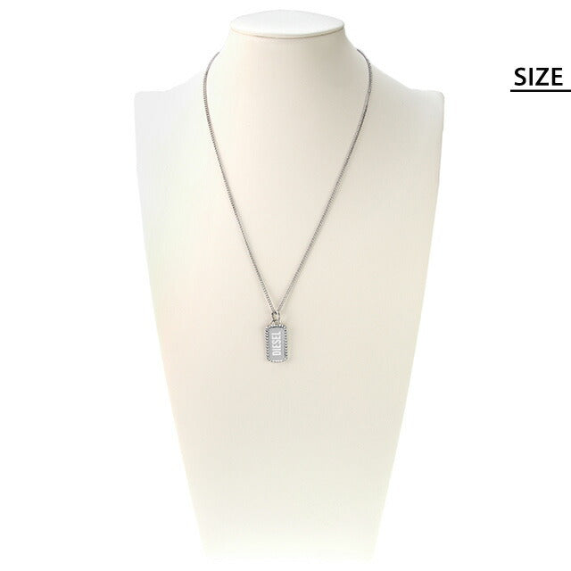 ディーゼル ネックレス メンズ レディース ブランド ステンレススチール ドッグタグ DX1455040 シルバー アクセサリー DX1455040