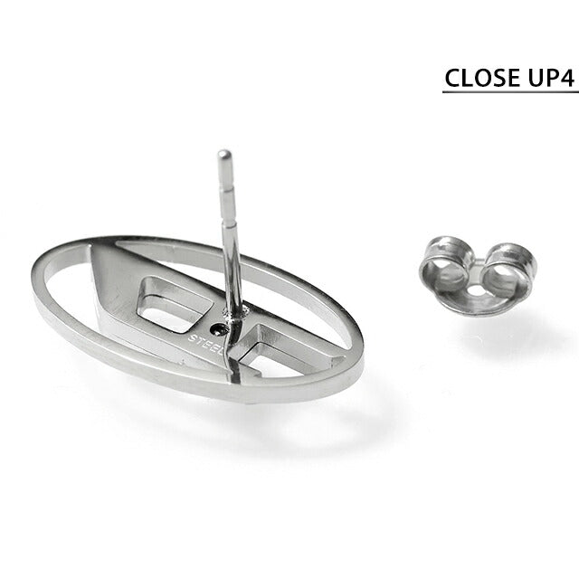 ディーゼル ピアス メンズ ブランド DIESEL ロゴ スタッド 片耳用 DX1502040 シルバー アクセサリー DX1502040