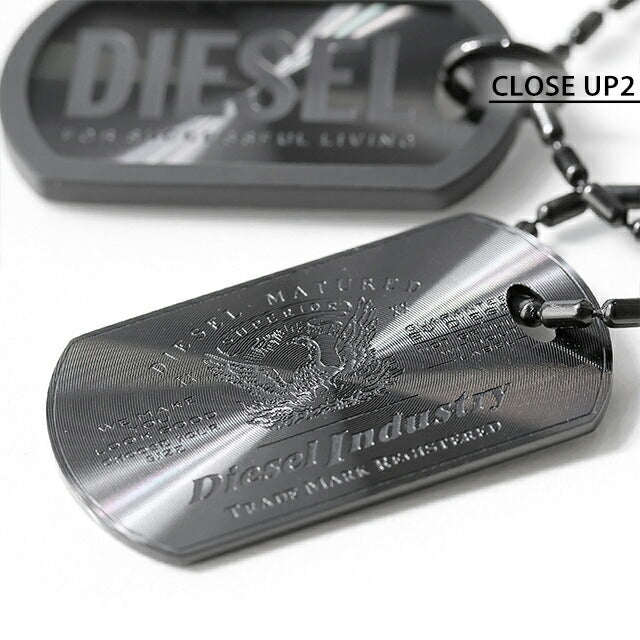 ディーゼル ネックレス メンズ ブランド DIESEL ペンダント ドッグタグ DX1554001 アクセサリー DX1554001