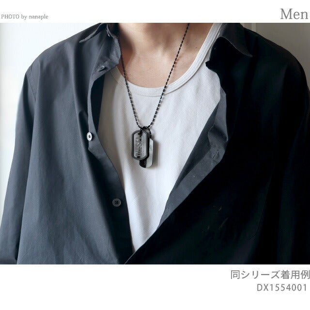 ディーゼル ネックレス メンズ ブランド DIESEL ペンダント ドッグタグ DX1554001 アクセサリー DX1554001