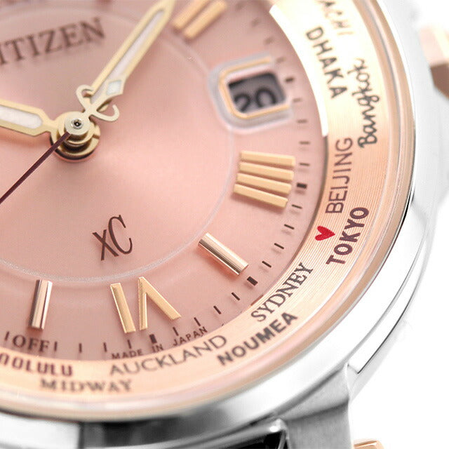 CITIZEN xC Eco-Drive Solar Radio Ladies Watch Brand EC1014-65W Pink EC1014-65W