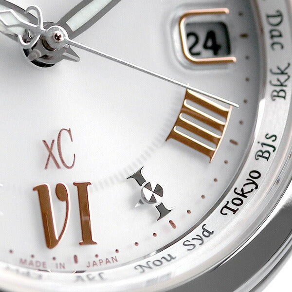 Citizen CrossCy Eco Drive Solar Radio Watch Happy Flight White CITIZEN xC EC1030-50A Watch Brand Women&