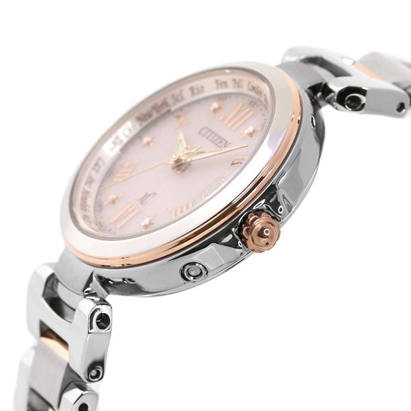 Citizen CrossCy Eco Drive Solar Radio Watch Happy Flight Pink CITIZEN xC EC1034-59W Watch Brand Women&