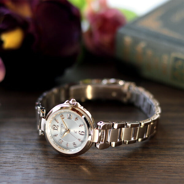 公民交叉Cy Eco Drive太阳能电台快乐飞行Sakura Pink R女士手表品牌EC1037-51A公民XC EC1037-51A