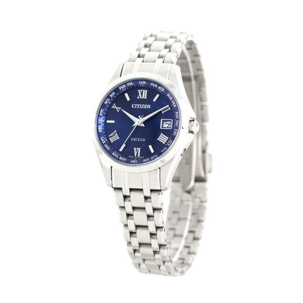 Citizen Exceed Eco Drive Solar Radio Titanium Made in Japan Ladies Watch Brand EC1120-59L CITIZEN Blue EC1120-59L