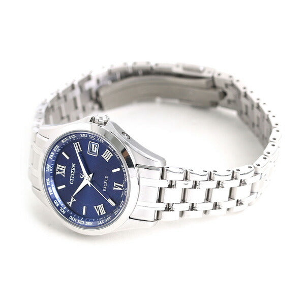 Citizen Exceed Eco Drive Solar Radio Titanium Made in Japan Ladies Watch Brand EC1120-59L CITIZEN Blue EC1120-59L