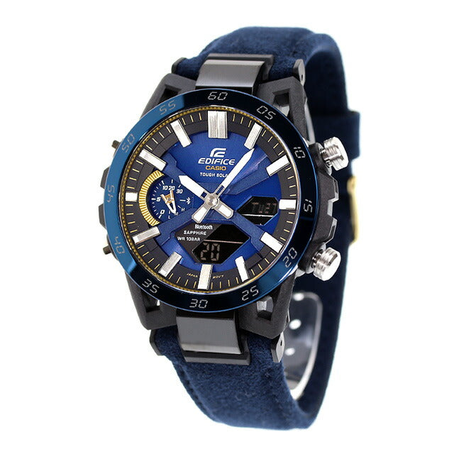 エディフィス EDIFICE ソーラー ECB-2000SS-2A カシオウオッチ50周年記念 サスペンション Bluetooth メンズ 腕時計 ブランド カシオ casio アナデジ ECB-2000SS-2ADR