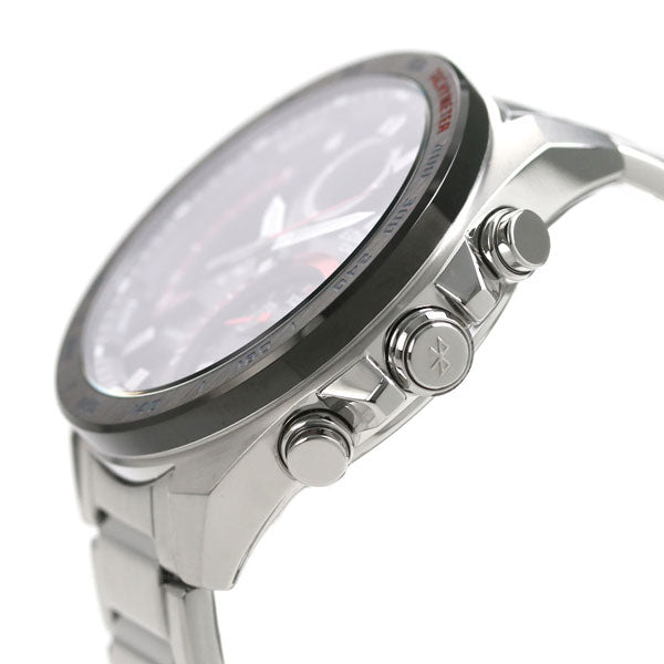 カシオ エディフィス 海外モデル ソーラー ECB-900 メンズ アナデジ ECB-900DB-1ADR CASIO EDIFICE 腕時計 Bluetooth ブラック レッド ECB-900DB-1ADR