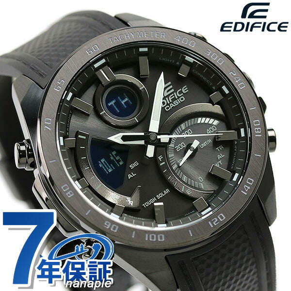 カシオ エディフィス Bluetooth 海外モデル メンズ 腕時計 ECB-900PB-1ADR CASIO EDIFICE オールブラック 黒 時計 ECB-900PB-1ADR