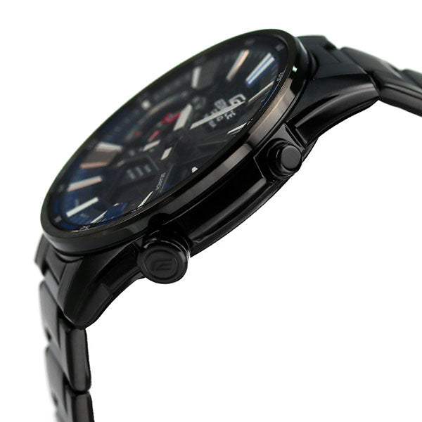 カシオ エディフィス ECB-S100 ソーラー ワールドタイム メンズ 腕時計 ブランド ECB-S100DC-2ADF ブラック ブルー ECB-S100DC-2ADF