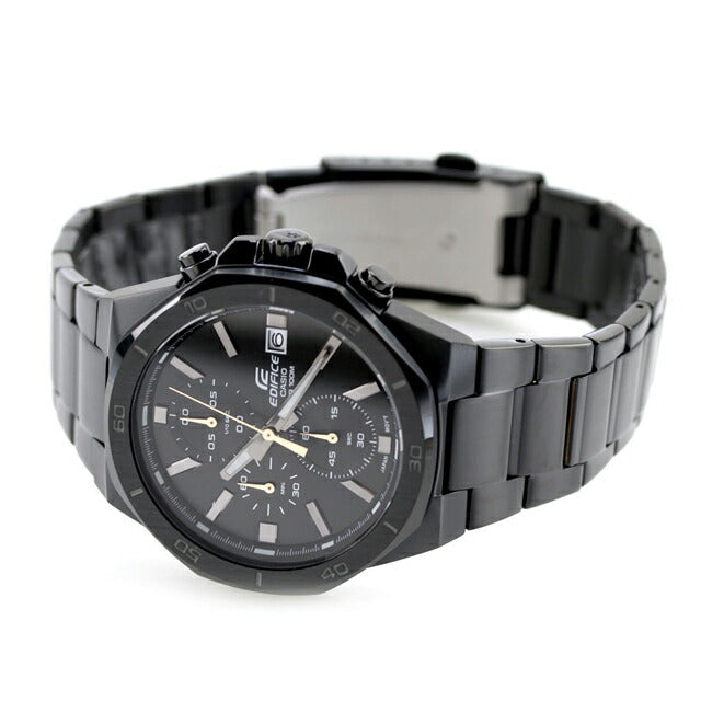 エディフィス EDIFICE クォーツ 電池式 V-640DC-1AV スタンダード クロノグラフ 海外モデル メンズ 腕時計 ブランド カシオ casio アナログ ブラック 黒 EFV-640DC-1AVDF