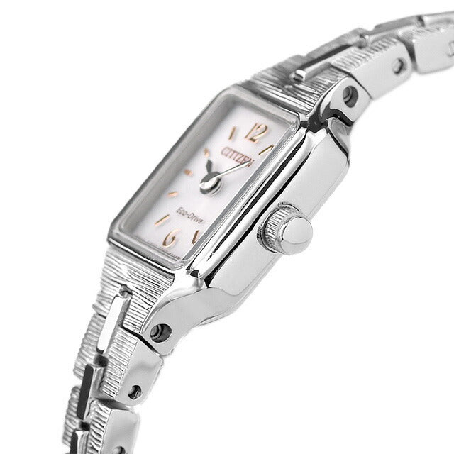Citizen Key Square Metal Band Eco Drive Solar EG2040-55A观看品牌女性EG2040-55A