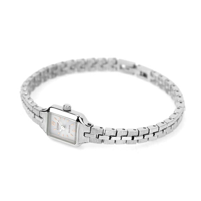 Citizen Key Square Metal Band Eco Drive Solar EG2040-55A观看品牌女性EG2040-55A