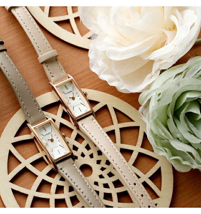Citizen Key Eco Drive观看品牌女士太阳能公民KII模拟银白色外壳白色从型号EG7043-50W中选择