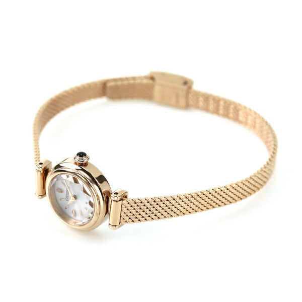 Citizen Key Solar Eco Drive妇女观看品牌EG7082-66A公民银色粉红色金色EG7082-66A