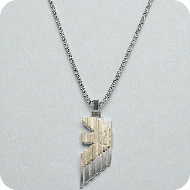 エンポリオ・アルマーニ ネックレス メンズ ブランド EMPORIO ARMANI EGS3073040 シルバー/ゴールド