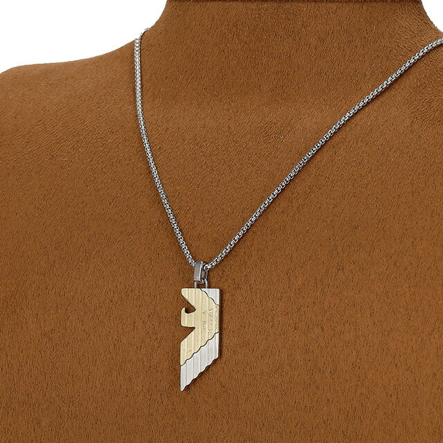 エンポリオ・アルマーニ ネックレス メンズ ブランド EMPORIO ARMANI EGS3073040 シルバー/ゴールド