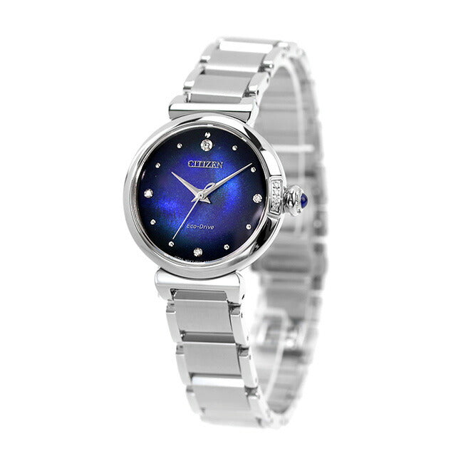 シチズン エル UNITE with BLUE ROUND 腕時計 ブランド レディース 数量限定 ダイヤモンド ソーラー CITIZEN L EM1060-87L アナログ ブルー EM1060-87L
