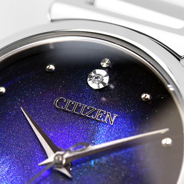 シチズン エル UNITE with BLUE ROUND 腕時計 ブランド レディース 数量限定 ダイヤモンド ソーラー CITIZEN L EM1060-87L アナログ ブルー EM1060-87L