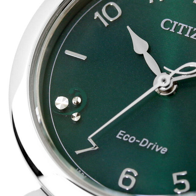 CITIZEN L ROUND collection Photo-powered eco-drive watch brand for women Solar CITIZEN L EM1130-83X Analog Green EM1130-83X