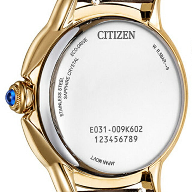 CITIZEN L ROUND Collection Photo-powered eco-drive watch brand for women Solar CITIZEN L EM1163-09X Analog Brown EM1163-09X