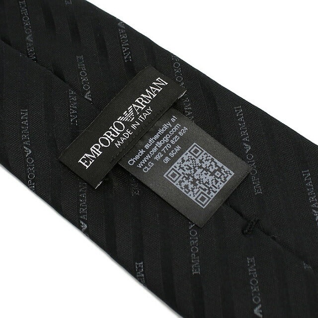 エンポリオ・アルマーニ ネクタイ メンズ ブランド EMPORIO ARMANI イタリア 340075 BLACK ブラック 小物 EMA340075101