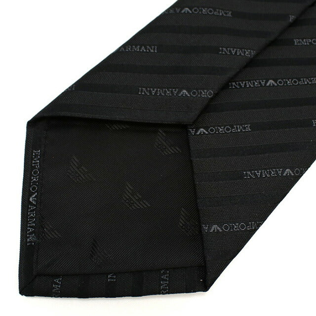 エンポリオ・アルマーニ ネクタイ メンズ ブランド EMPORIO ARMANI イタリア 340075 BLACK ブラック 小物 EMA340075101