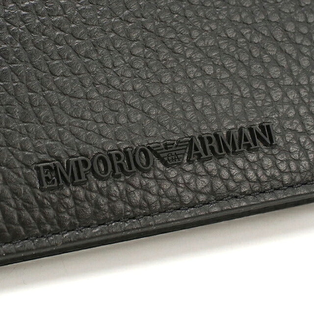 エンポリオ・アルマーニ 二つ折り財布 二折財布小銭入付き 二つ折り財布 二折財布 コンパクト メンズ ブランド EMPORIO ARMANI EM000956 EMAEM000956011