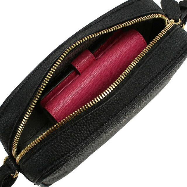 エンポリオ・アルマーニ 斜め掛け ショルダーバッグ レディース ブランド EMPORIO ARMANI レザー Y3H276 BLACK-SILVER ブラック バッグ EMAY3H276011