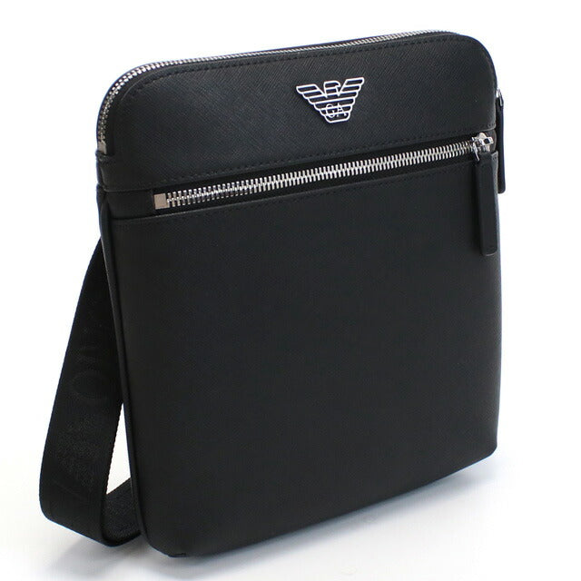 エンポリオ・アルマーニ 斜め掛けショルダーバッグ メンズ ブランド ポリアミド ポリエステル Y4M185 BLACK ブラック バッグ EMAY4M185061