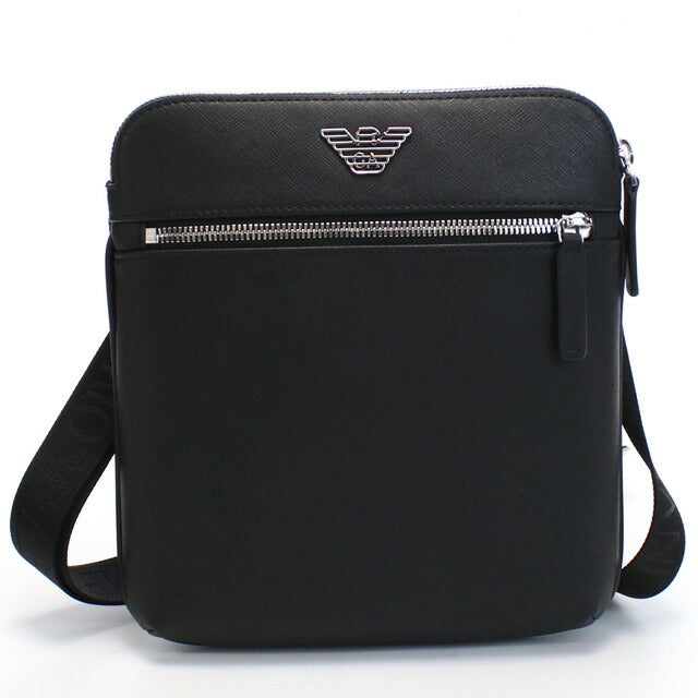 エンポリオ・アルマーニ 斜め掛けショルダーバッグ メンズ ブランド ポリアミド ポリエステル Y4M185 BLACK ブラック バッグ EMAY4M185061