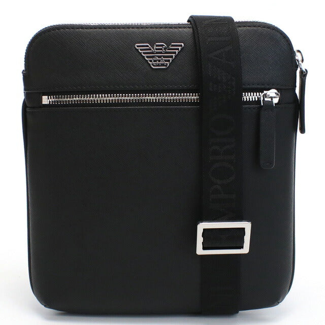 エンポリオ・アルマーニ 斜め掛けショルダーバッグ メンズ ブランド ポリアミド ポリエステル Y4M185 BLACK ブラック バッグ EMAY4M185061