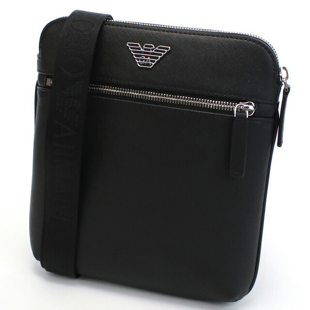 エンポリオ・アルマーニ 斜め掛けショルダーバッグ メンズ ブランド ポリアミド ポリエステル Y4M185 BLACK ブラック バッグ EMAY4M185061