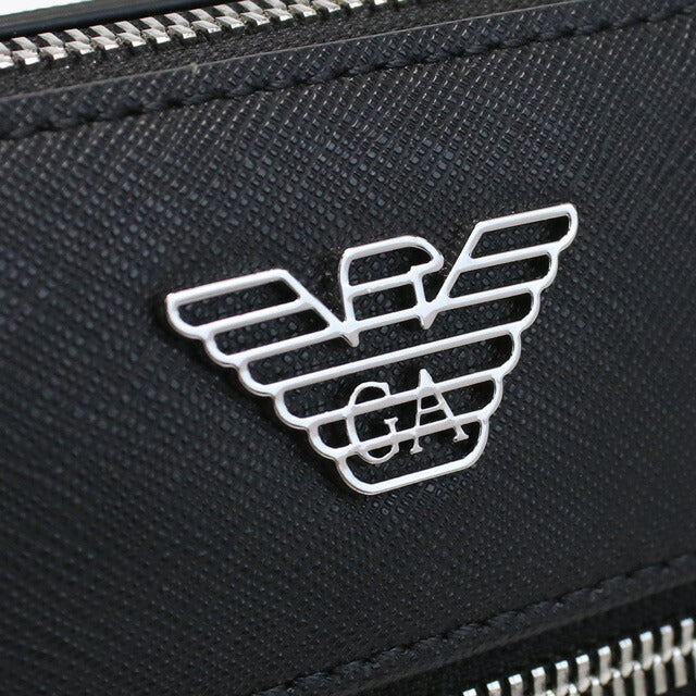 エンポリオ・アルマーニ 斜め掛けショルダーバッグ メンズ ブランド ポリアミド ポリエステル Y4M185 BLACK ブラック バッグ EMAY4M185061