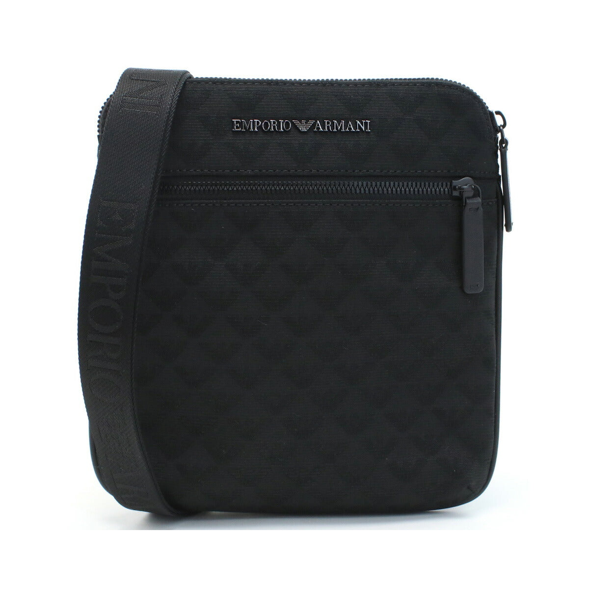 エンポリオ・アルマーニ 斜め掛けショルダーバッグ メンズ ブランド ポリエステル コットン Y4M185 BLACK-BLACK ブラック バッグ EMAY4M185081