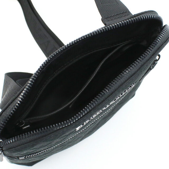 エンポリオ・アルマーニ 斜め掛けショルダーバッグ メンズ ブランド ポリエステル コットン Y4M185 BLACK-BLACK ブラック バッグ EMAY4M185081