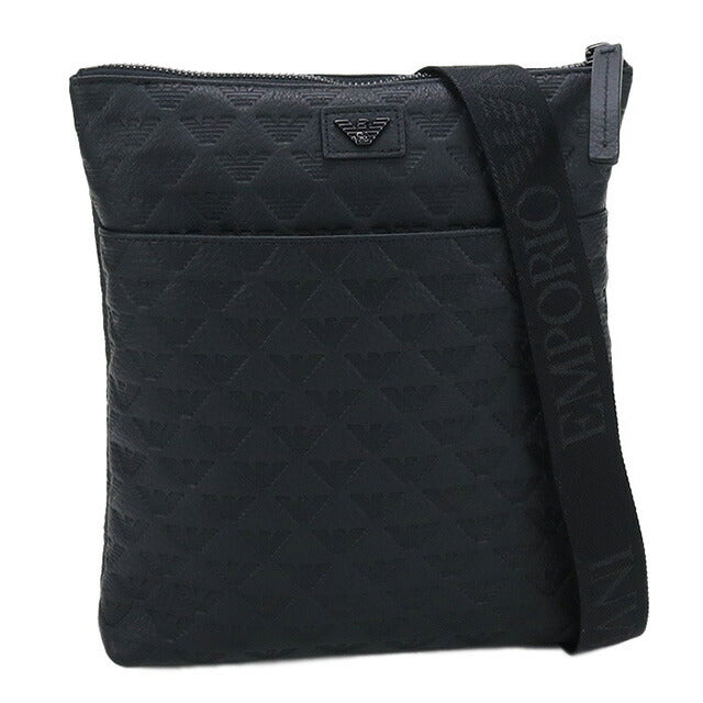 エンポリオ・アルマーニ 斜め掛け ショルダーバッグ メンズ ブランド EMPORIO ARMANI レザー ブルガリア Y4M416 BLACK ブラック バッグ EMAY4M416011