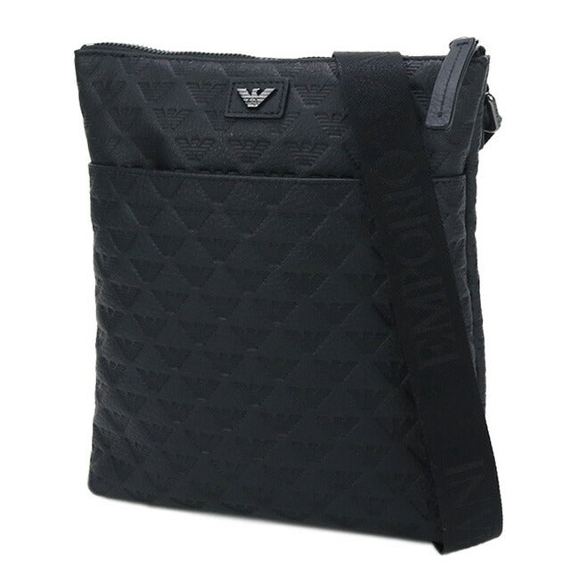 エンポリオ・アルマーニ 斜め掛け ショルダーバッグ メンズ ブランド EMPORIO ARMANI レザー ブルガリア Y4M416 BLACK ブラック バッグ EMAY4M416011