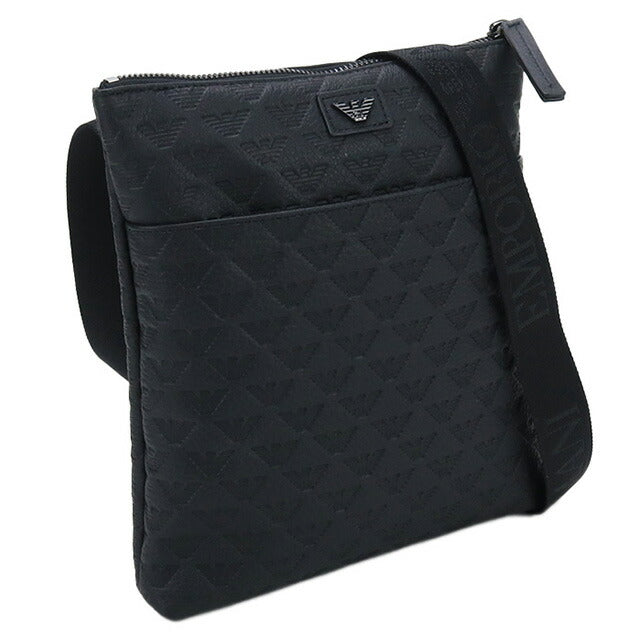 エンポリオ・アルマーニ 斜め掛け ショルダーバッグ メンズ ブランド EMPORIO ARMANI レザー ブルガリア Y4M416 BLACK ブラック バッグ EMAY4M416011