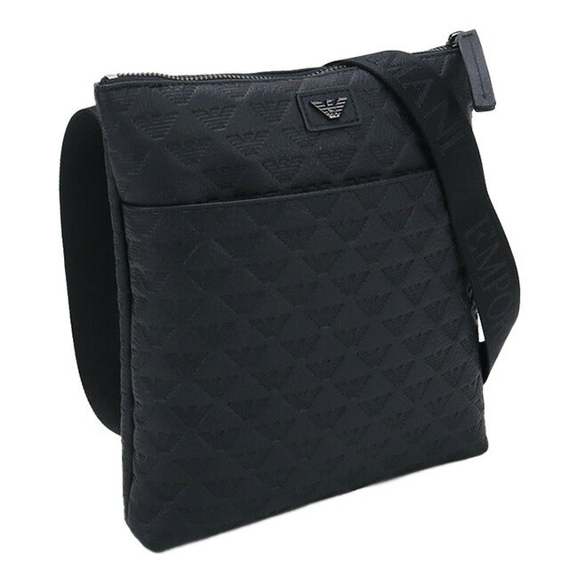 エンポリオ・アルマーニ 斜め掛け ショルダーバッグ メンズ ブランド EMPORIO ARMANI レザー ブルガリア Y4M416 BLACK ブラック バッグ EMAY4M416011