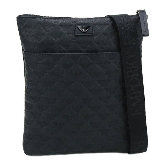 エンポリオ・アルマーニ 斜め掛け ショルダーバッグ メンズ ブランド EMPORIO ARMANI レザー ブルガリア Y4M416 BLACK ブラック バッグ EMAY4M416011