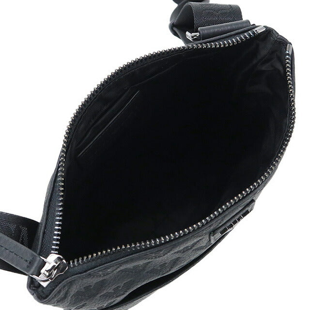 エンポリオ・アルマーニ 斜め掛け ショルダーバッグ メンズ ブランド EMPORIO ARMANI レザー ブルガリア Y4M416 BLACK ブラック バッグ EMAY4M416011