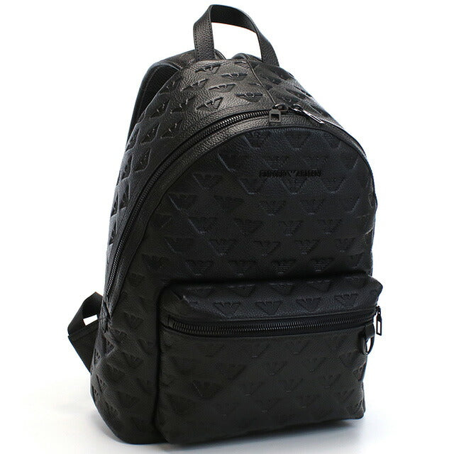 エンポリオ・アルマーニ リュック メンズ ブランド EMPORIO ARMANI レザー Y4O370 BLACK ブラック バッグ EMAY4O370011