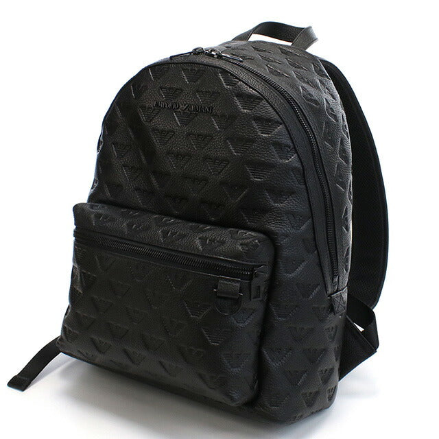 エンポリオ・アルマーニ リュック メンズ ブランド EMPORIO ARMANI レザー Y4O370 BLACK ブラック バッグ EMAY4O370011