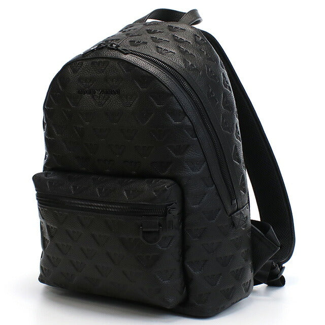 エンポリオ・アルマーニ リュック メンズ ブランド EMPORIO ARMANI レザー Y4O370 BLACK ブラック バッグ EMAY4O370011