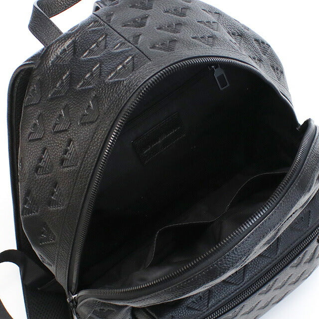 エンポリオ・アルマーニ リュック メンズ ブランド EMPORIO ARMANI レザー Y4O370 BLACK ブラック バッグ EMAY4O370011