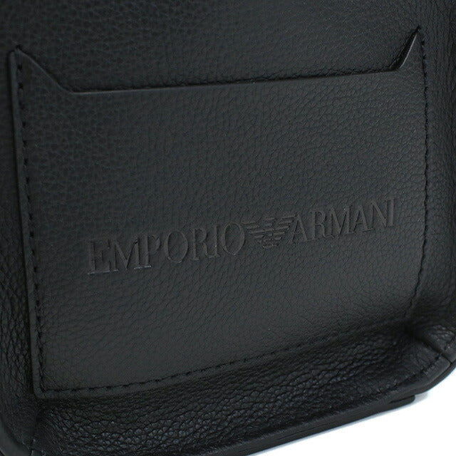 エンポリオ・アルマーニ リュック メンズ ブランド EMPORIO ARMANI レザー Y4O439 BLACK-GUN METAL ブラック バッグ EMAY4O439021